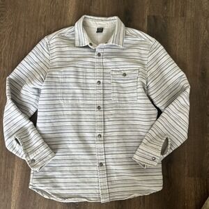 VISSLA Long Sleeve Flannel Shirt Jacket M Shacket Southwestern Boho Reversible